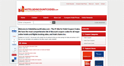 Desktop Screenshot of hotelsdiscountcodes.com